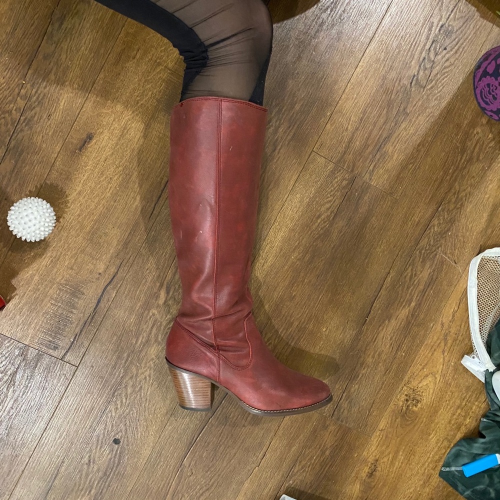 Seychelles Red Riding Boot w Heel (Size 10) - Picture 2 of 11
